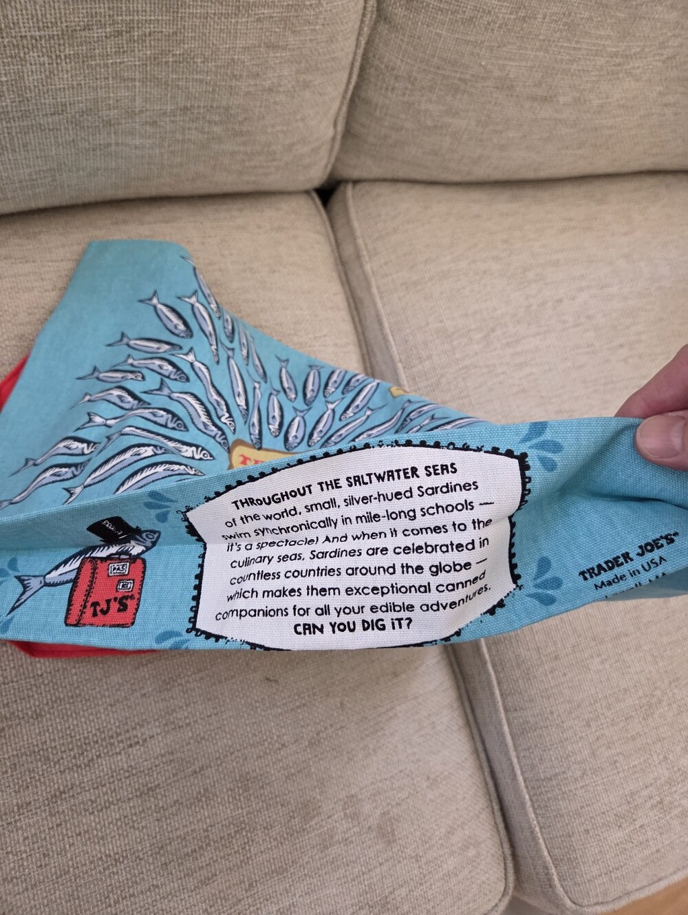 Trader Joe’s Canvas Tote Bag - SARDINES - Picture 7 of 10